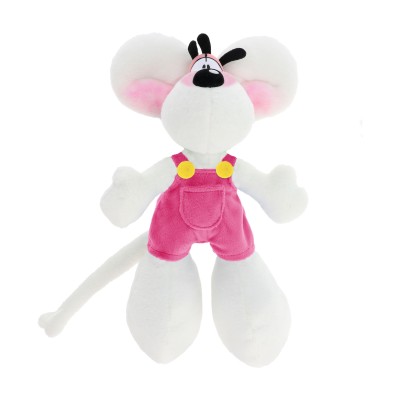 PELUCHE DIDDL EN SALOPETTE ROSE 30CM