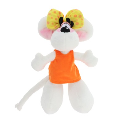 PELUCHE DIDDLINA EN ROBE ORANGE 30CM