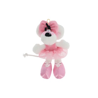 PORTE-CLES PELUCHE DIDDLINA EN ROBE BALLERINA 15CM