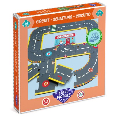 CRAZY MOTORS CIRCUIT - 26PCS - DJECO