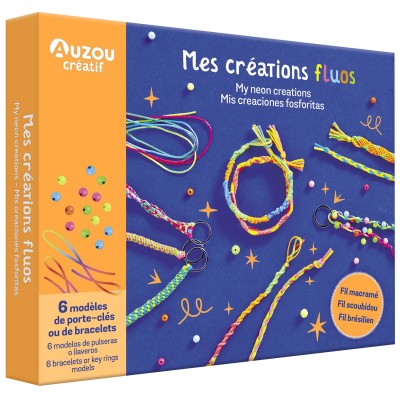 MON COFFRET D'ARTISTE MES CREATIONS FLUOS - AUZOU