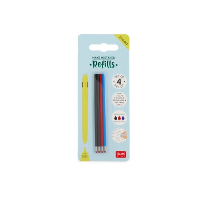 REFILL 4 COULEURS EFFACABLE- LEGAMI
