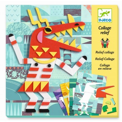 COLLAGE RELIEF MONSTERS GALLERY - DJECO