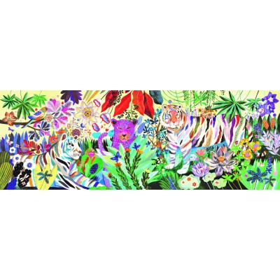 PUZZLE GALLERY RAINBOW TIGERS - 1000 PCS- DJECO