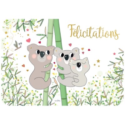 Carte Postale Felicitation Naissance Cartes D Art Sur Helene Et Compagnie